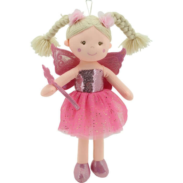sweety toys 11803 stoffpuppe fee plüschtier prinzessin 45 cm pink