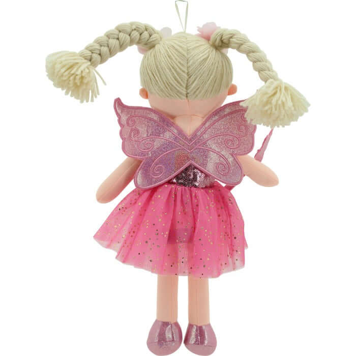 sweety toys 11803 stoffpuppe fee plüschtier prinzessin 45 cm pink