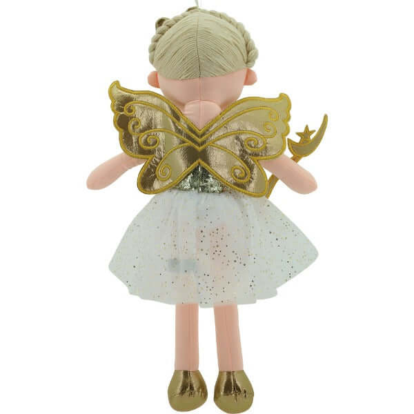 sweety toys 11810 stoffpuppe fee plüschtier prinzessin 60 cm gold