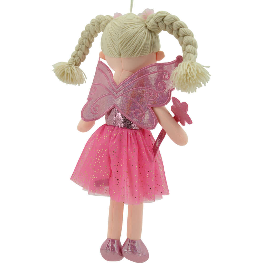 sweety toys 11841 stoffpuppe fee plüschtier prinzessin 60 cm pink