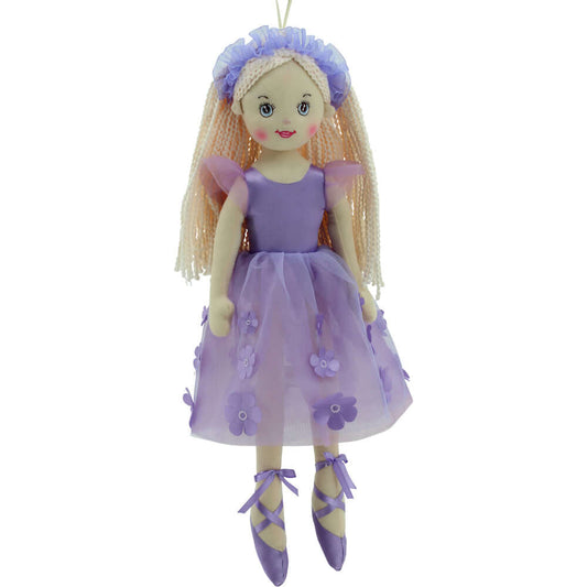 sweety toys 11872 stoffpuppe softpuppe ballerina plüschtier prinzessin 50 cm lila