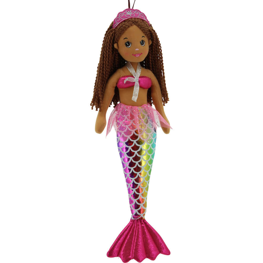 sweety toys 11919 stoffpuppe softpuppe meerjungfrau plüschtier prinzessin 45 cm regenbogenfarben