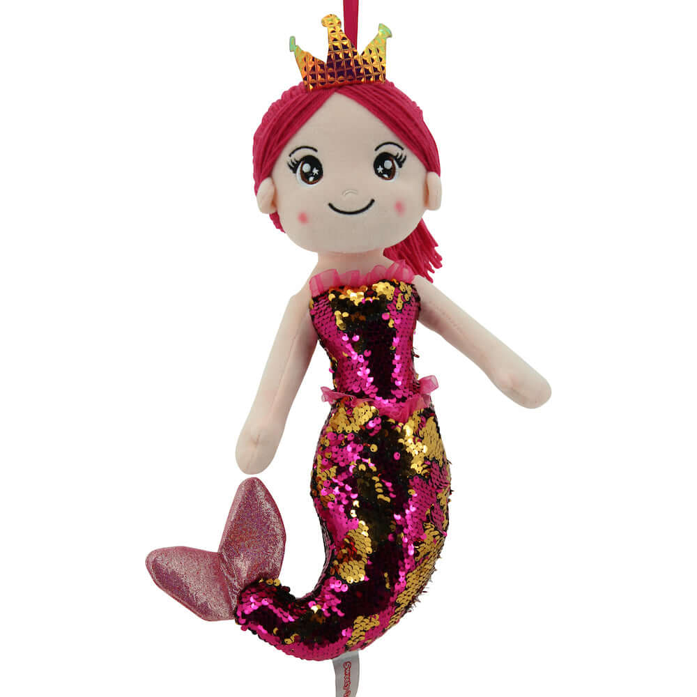 sweety toys 11926 stoffpuppe softpuppe meerjungfrau plüschtier prinzessin 40 cm pink