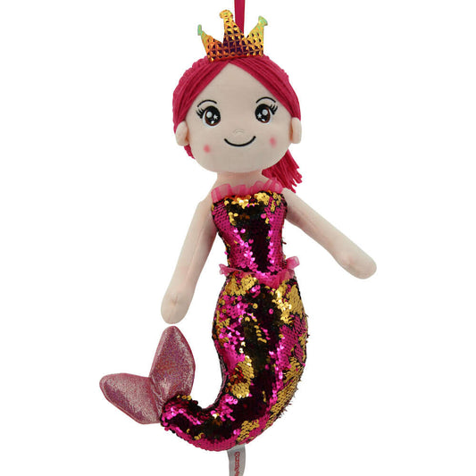 sweety toys 11926 stoffpuppe softpuppe meerjungfrau plüschtier prinzessin 40 cm pink