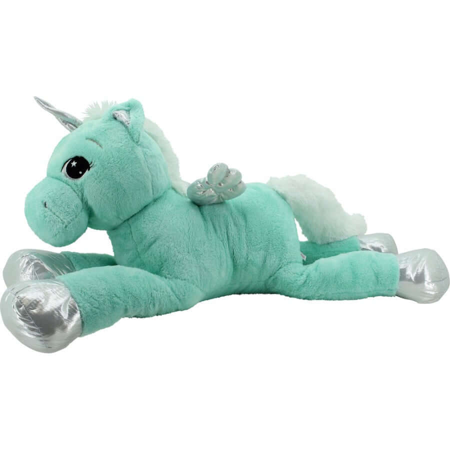 sweety toys 11957 einhorn plüschtier kuscheltier 115 cm türkis-mint liegend