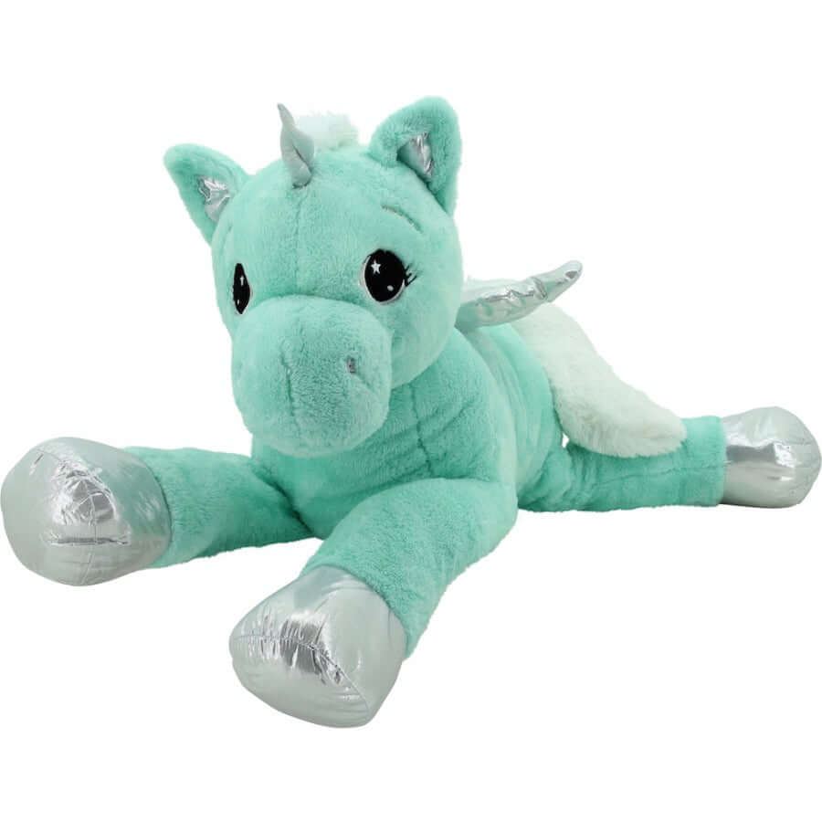 sweety toys 11957 einhorn plüschtier kuscheltier 115 cm türkis-mint liegend