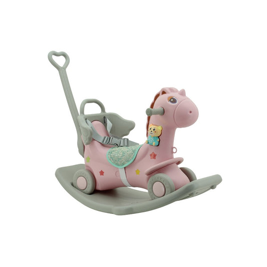 sweety toys 12688 rutscher einhorn wippe lauflernrad pegasus 3 in 1 spielzeug rosa
