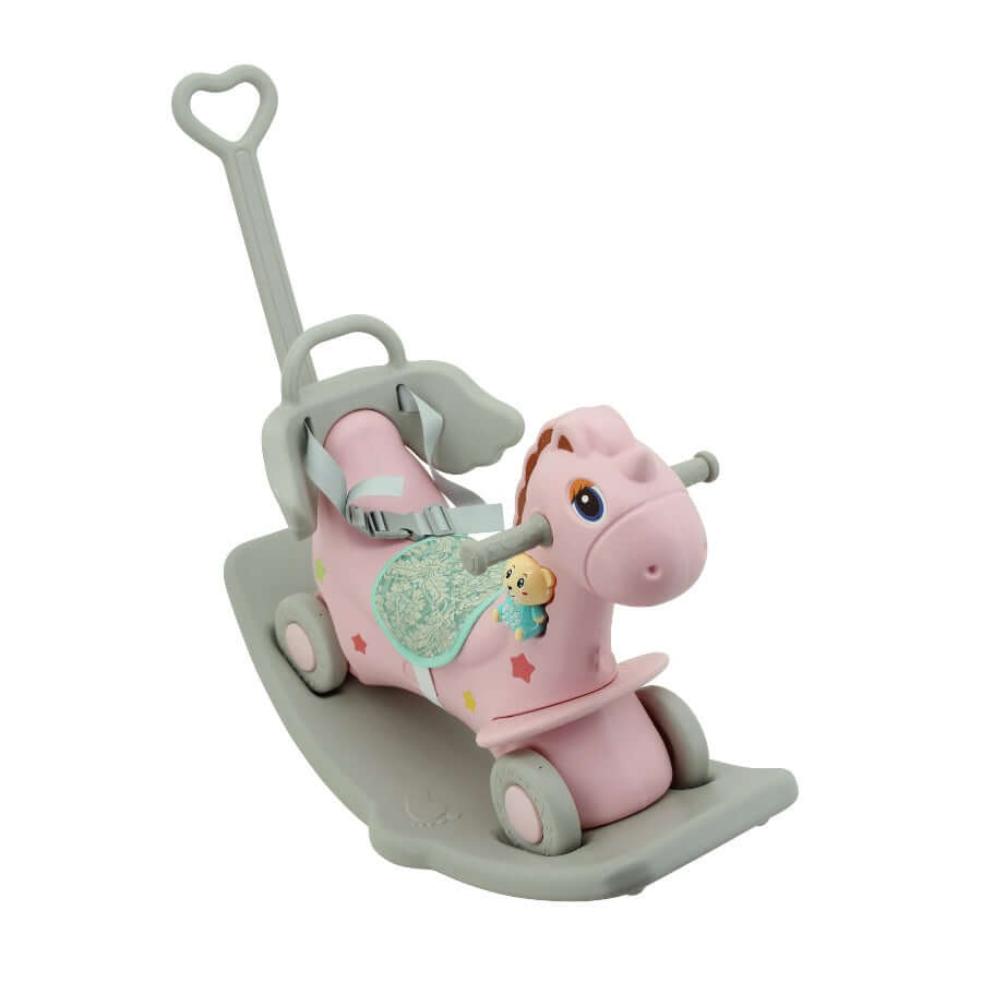 sweety toys 12688 rutscher einhorn wippe lauflernrad pegasus 3 in 1 spielzeug rosa