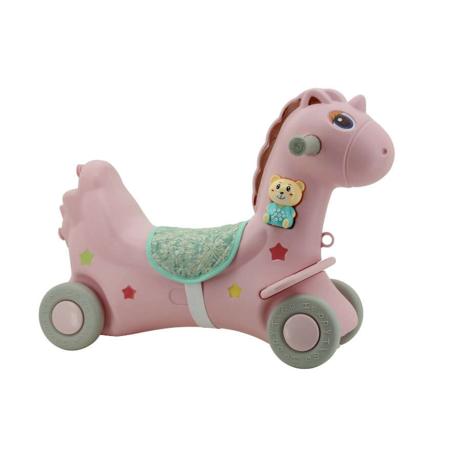 sweety toys 12688 rutscher einhorn wippe lauflernrad pegasus 3 in 1 spielzeug rosa