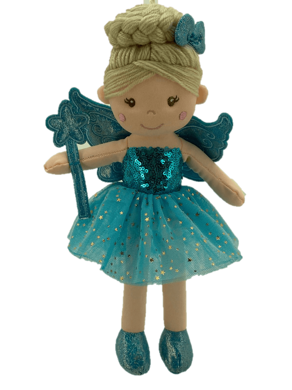 sweety toys 13258 stoffpuppe fee plüschtier softpuppe prinzessin 30 cm blau