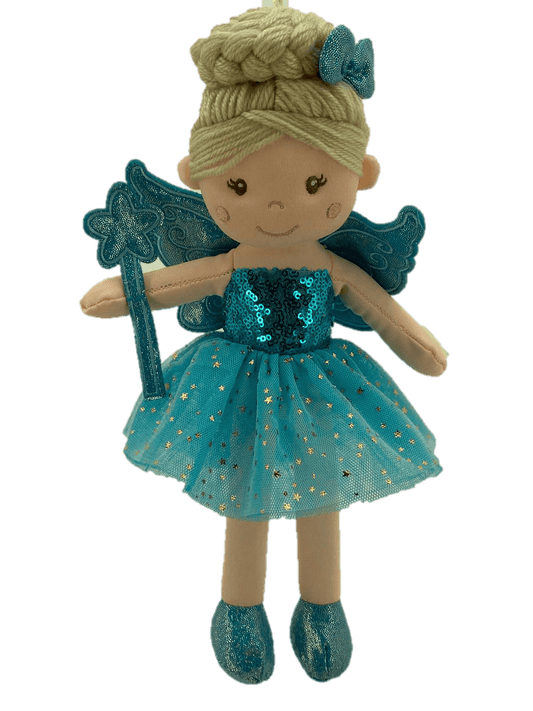 b- ware sweety toys 13258 stoffpuppe fee plüschtier prinzessin 30 cm blau