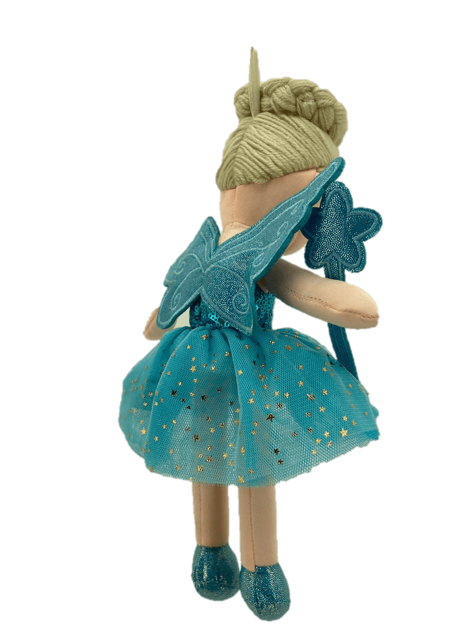 sweety toys 13258 stoffpuppe fee plüschtier softpuppe prinzessin 30 cm blau