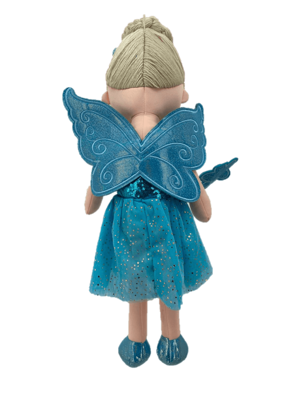 sweety toys 13265 stoffpuppe softpuppe fee plüschtier prinzessin 60 cm blau