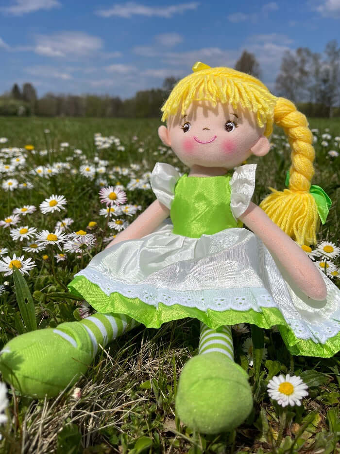 sweety toys 13319 stoffpuppe softpuppe ballerina fee plüschtier prinzessin 40 cm grün