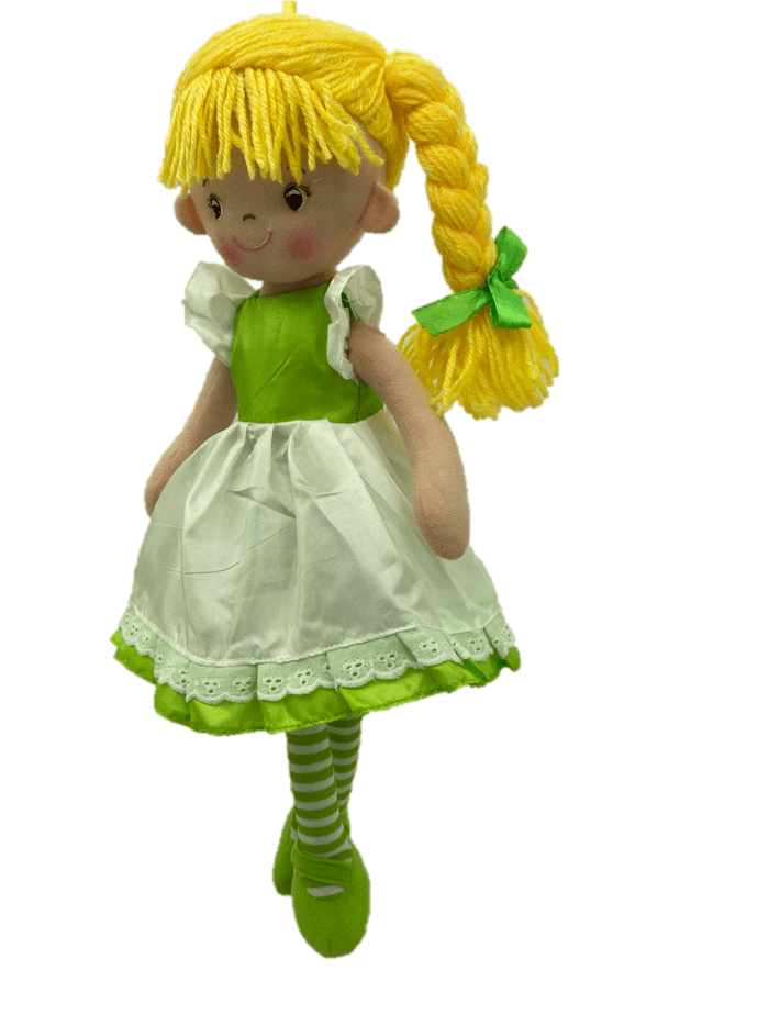 sweety toys 13319 stoffpuppe softpuppe ballerina fee plüschtier prinzessin 40 cm grün