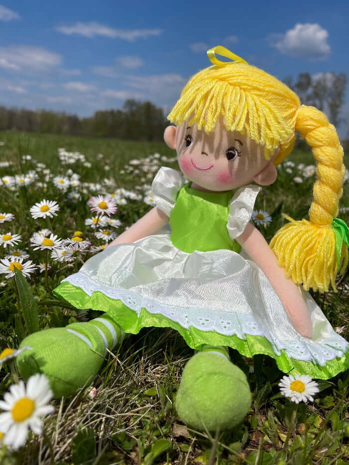 sweety toys 13319 stoffpuppe softpuppe ballerina fee plüschtier prinzessin 40 cm grün