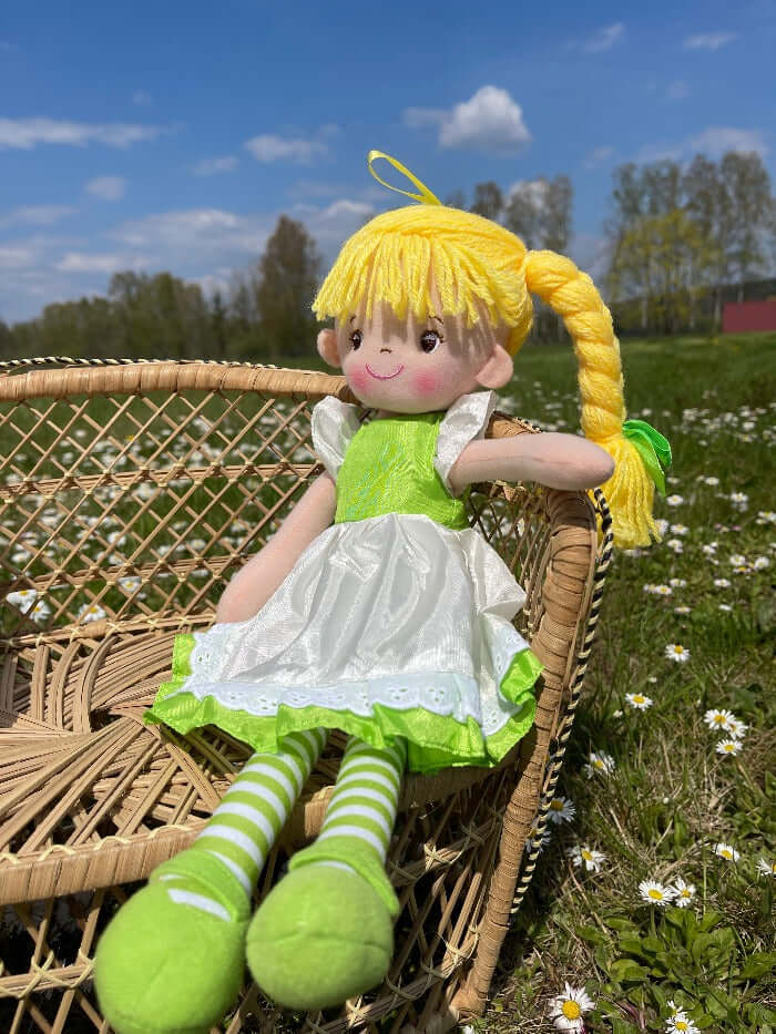 sweety toys 13319 stoffpuppe softpuppe ballerina fee plüschtier prinzessin 40 cm grün