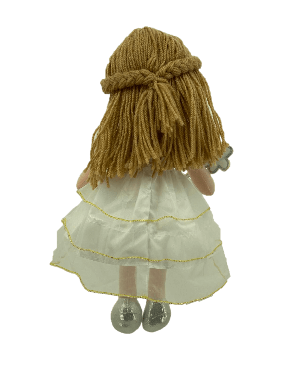sweety toys 13326 stoffpuppe softpuppe ballerina fee plüschtier prinzessin 40 cm weiss