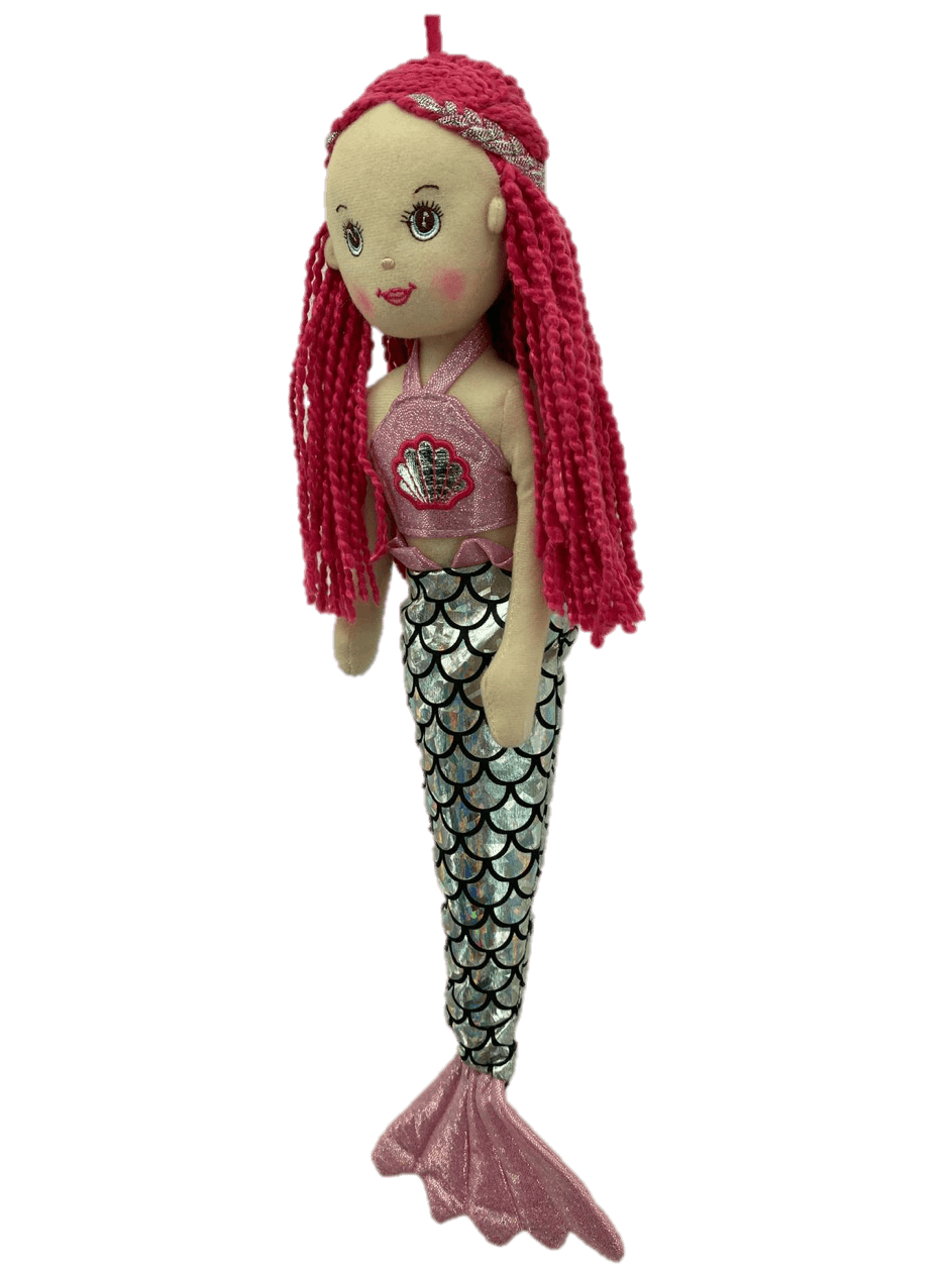 sweety toys 13333 stoffpuppe softpuppe meerjungfrau plüschtier prinzessin 45 cm pink