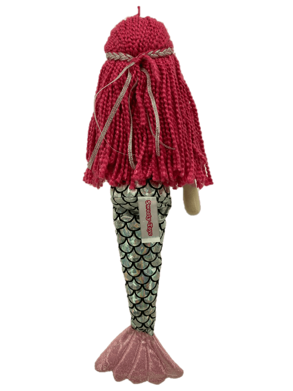 sweety toys 13333 stoffpuppe softpuppe meerjungfrau plüschtier prinzessin 45 cm pink