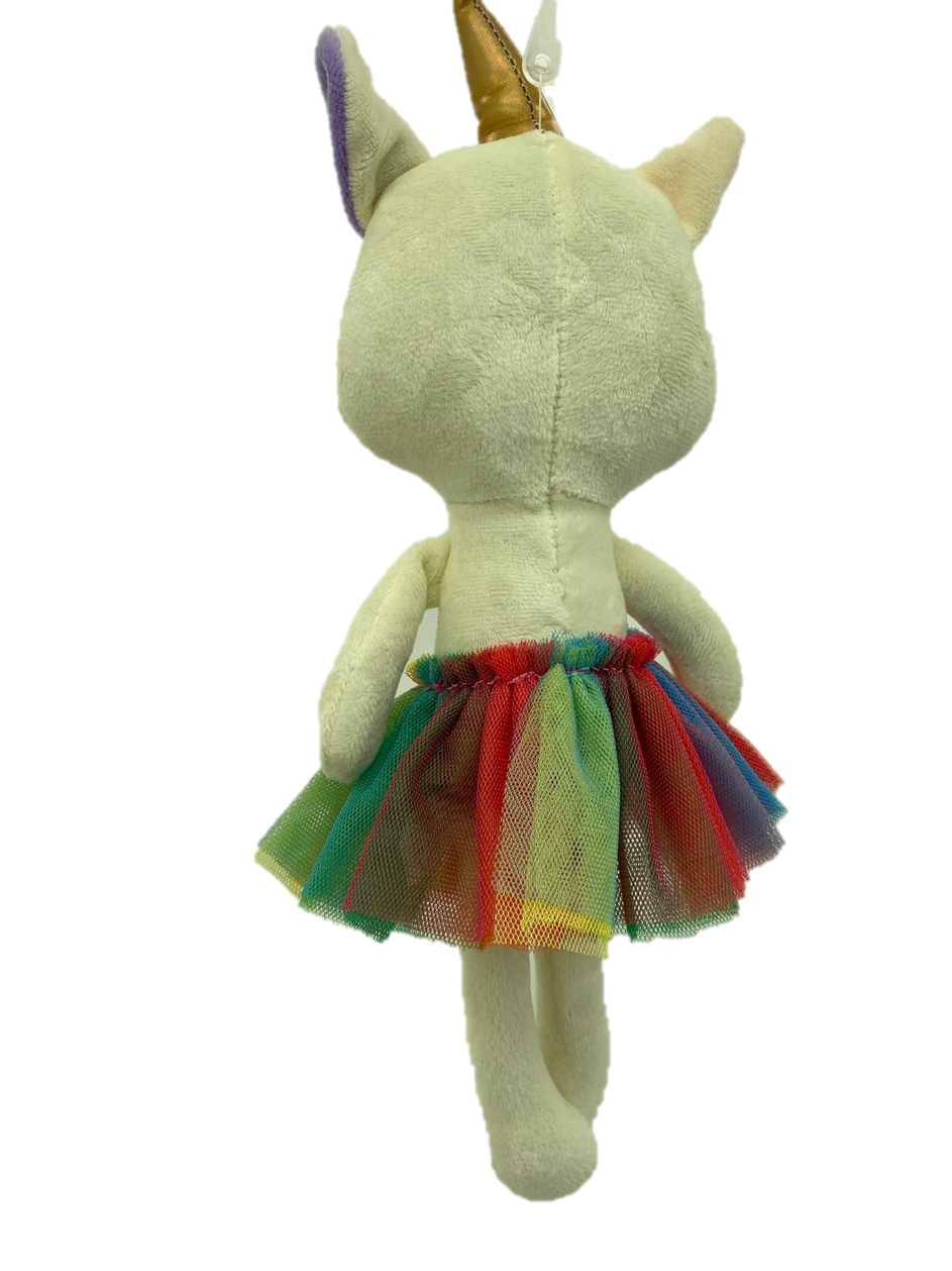 sweety toys geschenkset 13388 einhorn stoffpuppe softpuppe ballerina mit geschenkdose, weihnachtsgeschenkdose mit fee plüschtier prinzessin 30 cm