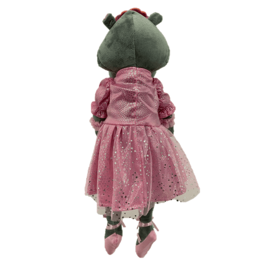 sweety toys 13418 hippo nilpferd stoffpuppe softpuppe ballerina fee plüschtier kuscheltier prinzessin 50 cm mit krone
