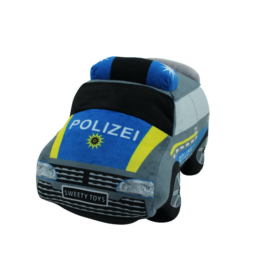 Sweety Toys 13784 Police Car Plush Car Plush Toy Police Car
