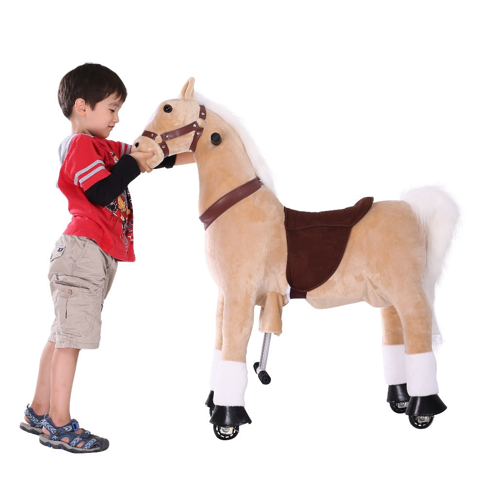 Pferd auf Rollen zum Reiten