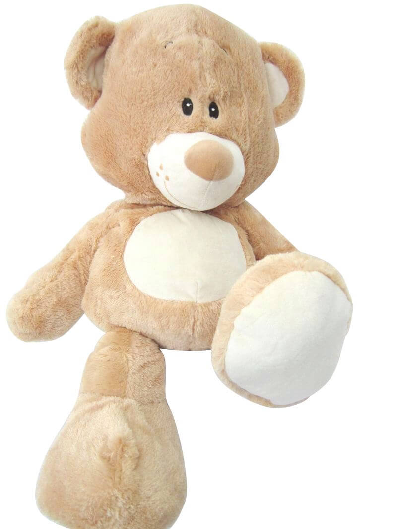 sweety toys 2871 schlenkerbär teddybär 75cm - kuschelbär kuscheltier stoffbär stofftier teddy in beige