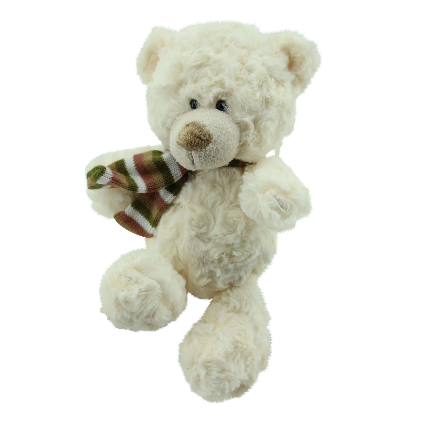sweety toys 3808 teddybär plüsch kuschelbär teddy bär 29 cm weiss,mit schal kuschelweich
