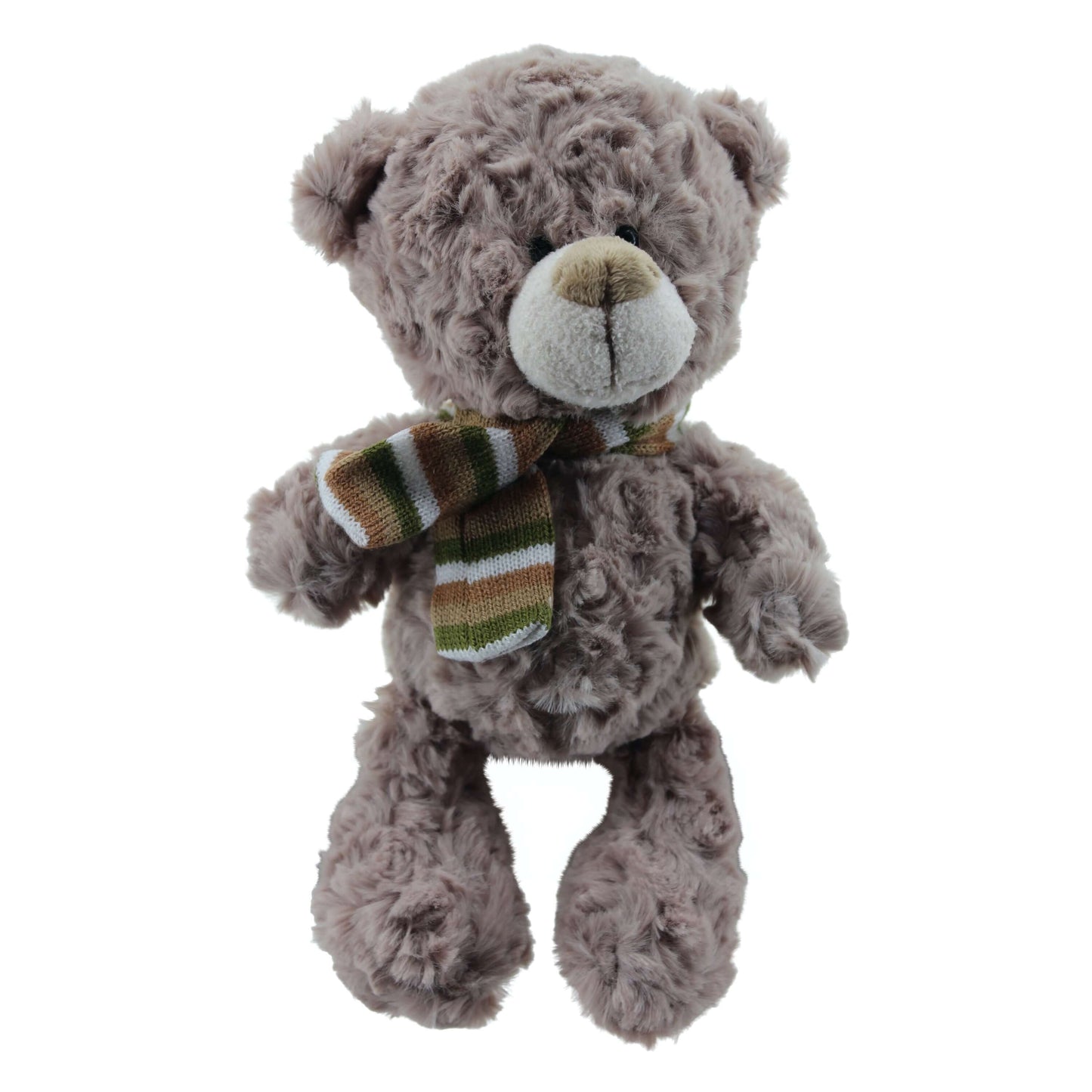 sweety toys 3815 teddybär plüsch kuschelbär teddy bär 29 cm braun ,mit schal kuschelweich