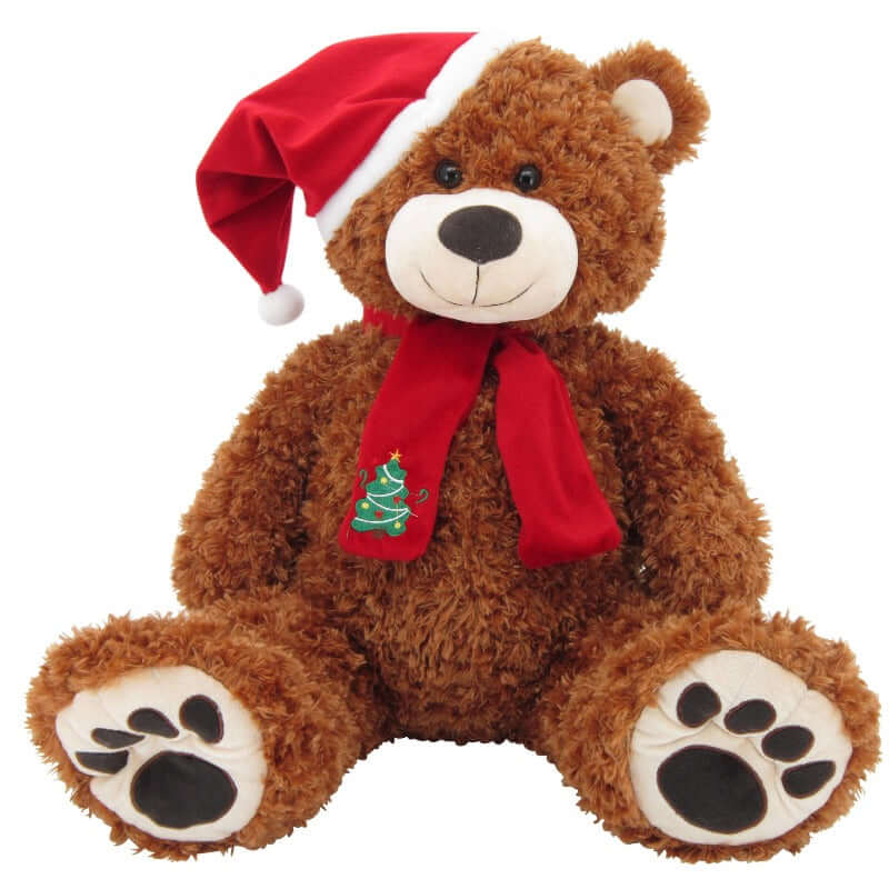 sweety toys 4744 weihnachtsteddy plüschbär braun