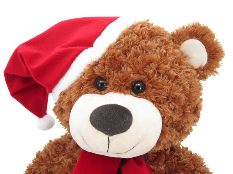 sweety toys 4744 weihnachtsteddy plüschbär braun