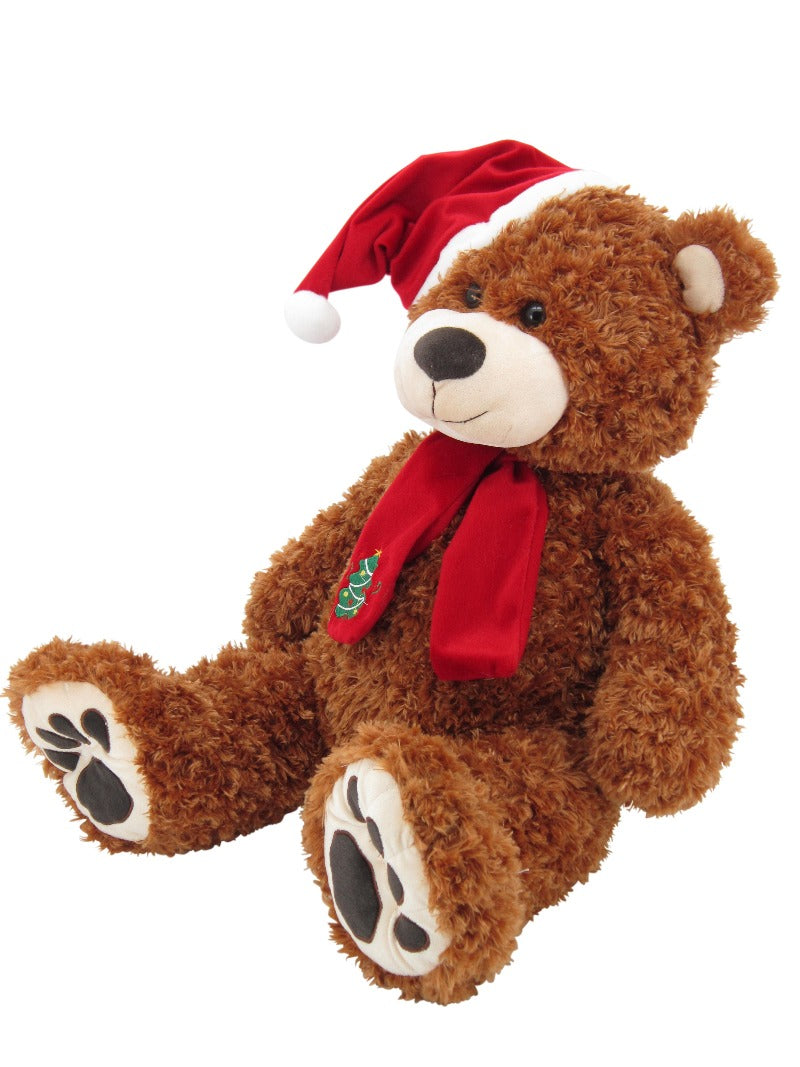 sweety toys 4744 weihnachtsteddy plüschbär braun