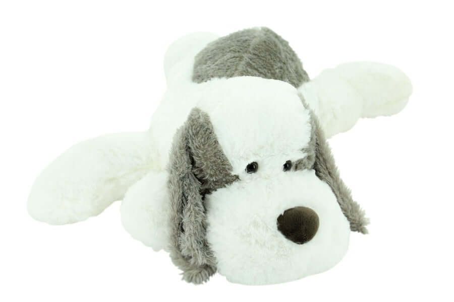 sweety-toys 5000 riesen plüschhund 80 cm weiss-grau