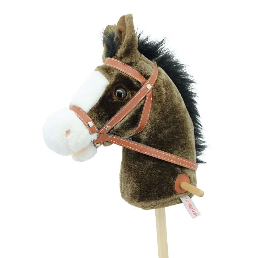 sweety toys 5086 steckenpferd chocolate mit funktion galopp/gewieher