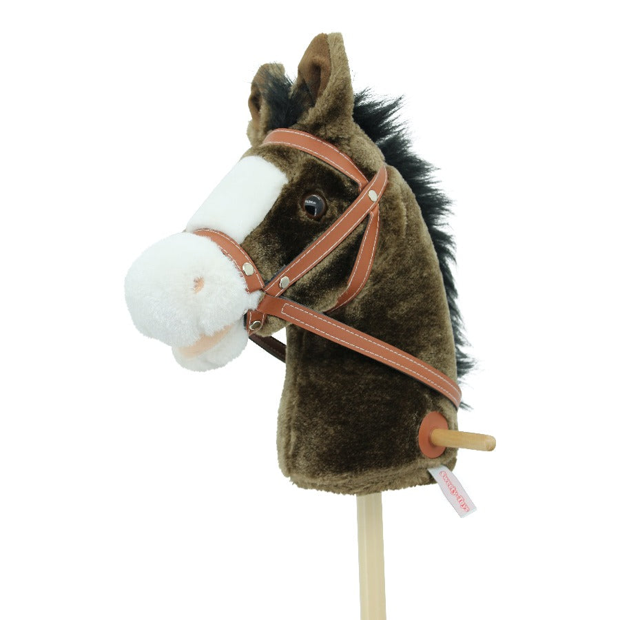 sweety toys 5086 steckenpferd chocolate mit funktion galopp/gewieher