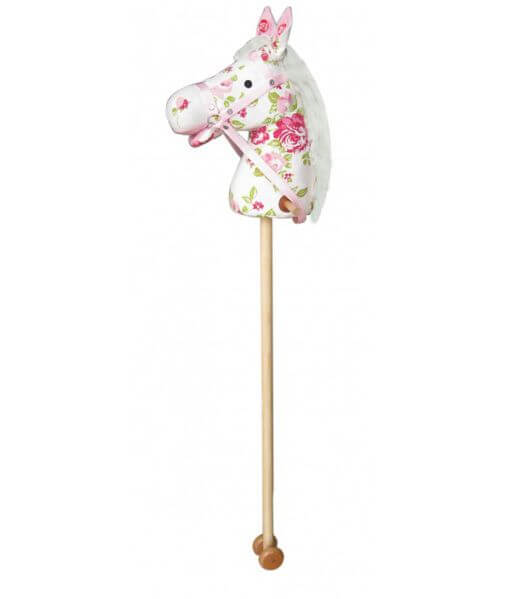 sweety toys 5123 steckenpferd " my little flower" 100% baumwolle, mit galoppgeräusch