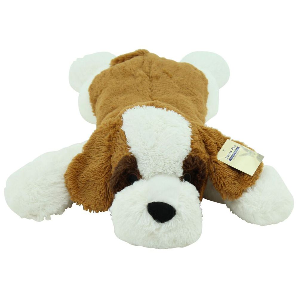 sweety toys 5529 xxl riesen bernhardiner liegend plüschhund - ca. 80 cm groß - kuschelhund teddybär plüschtier plüsch plüschbär