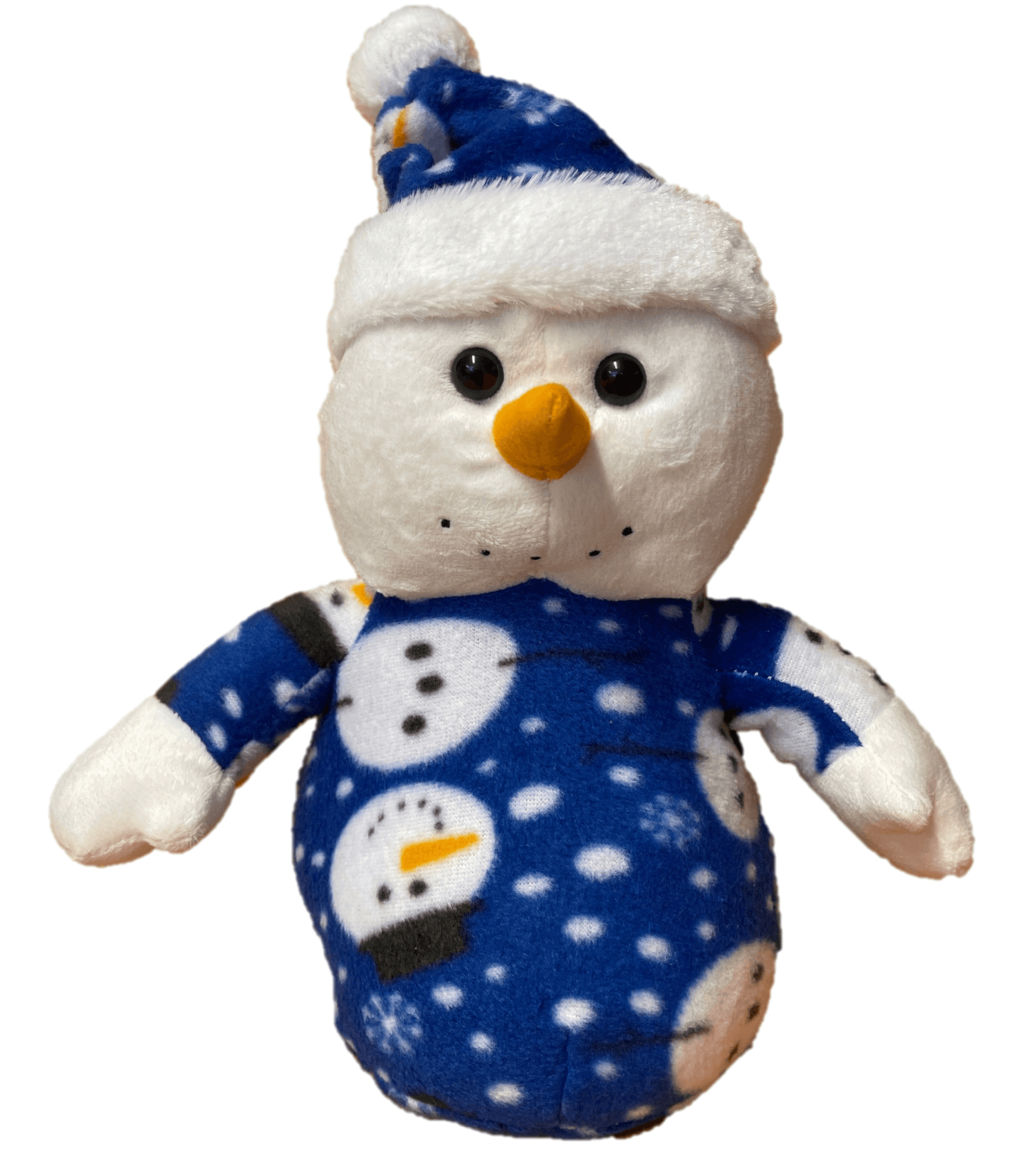 sweety toys 5543 kuscheltier schneemann ca. 30 cm- verschiedene farben blau