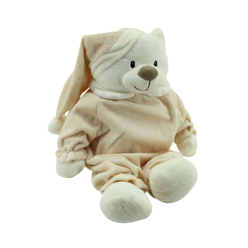 sweety-toys 5826 schlafbär sleepy kuschelbär teddy ca.40cm, braun supersoft