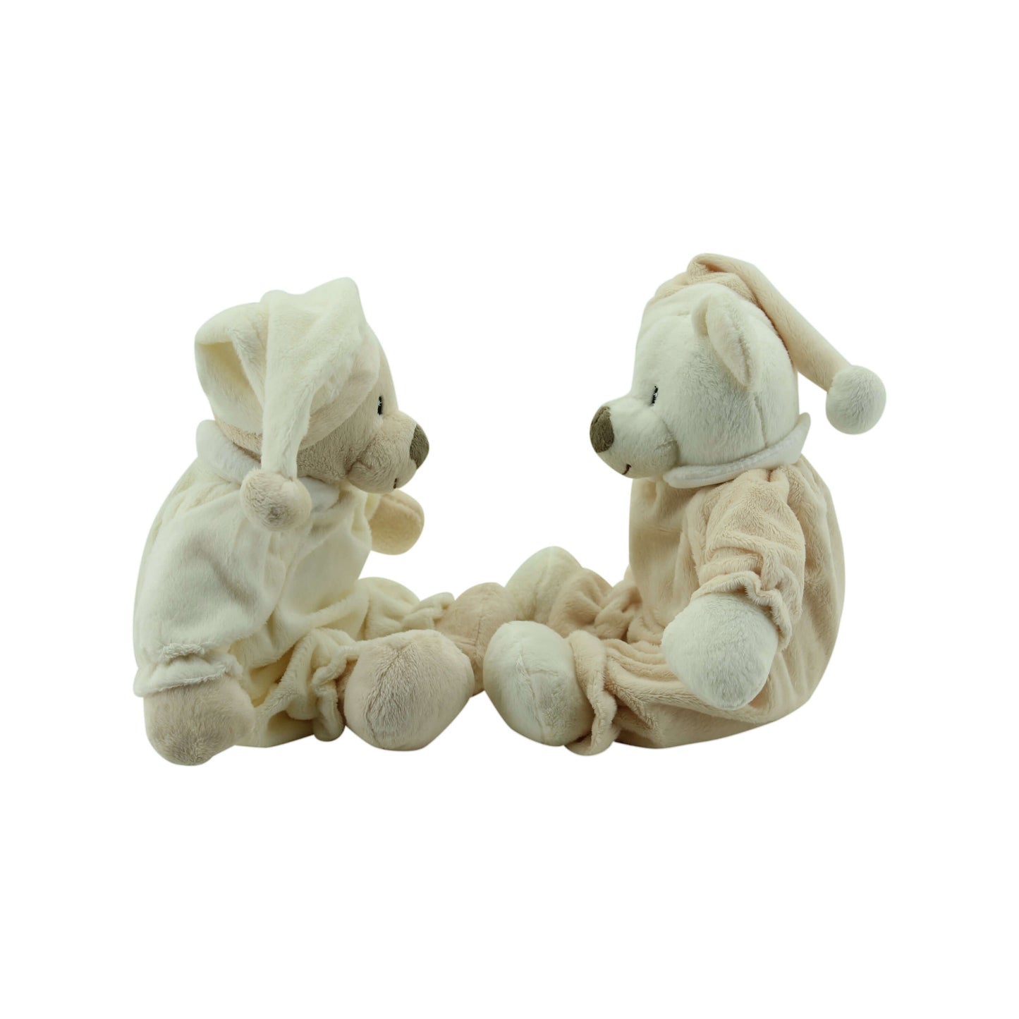 sweety-toys 6267 set sleepy teddybär kuschelbär 1 schlafbär 31 cm beige & 1 schlafbär 31 cm braun