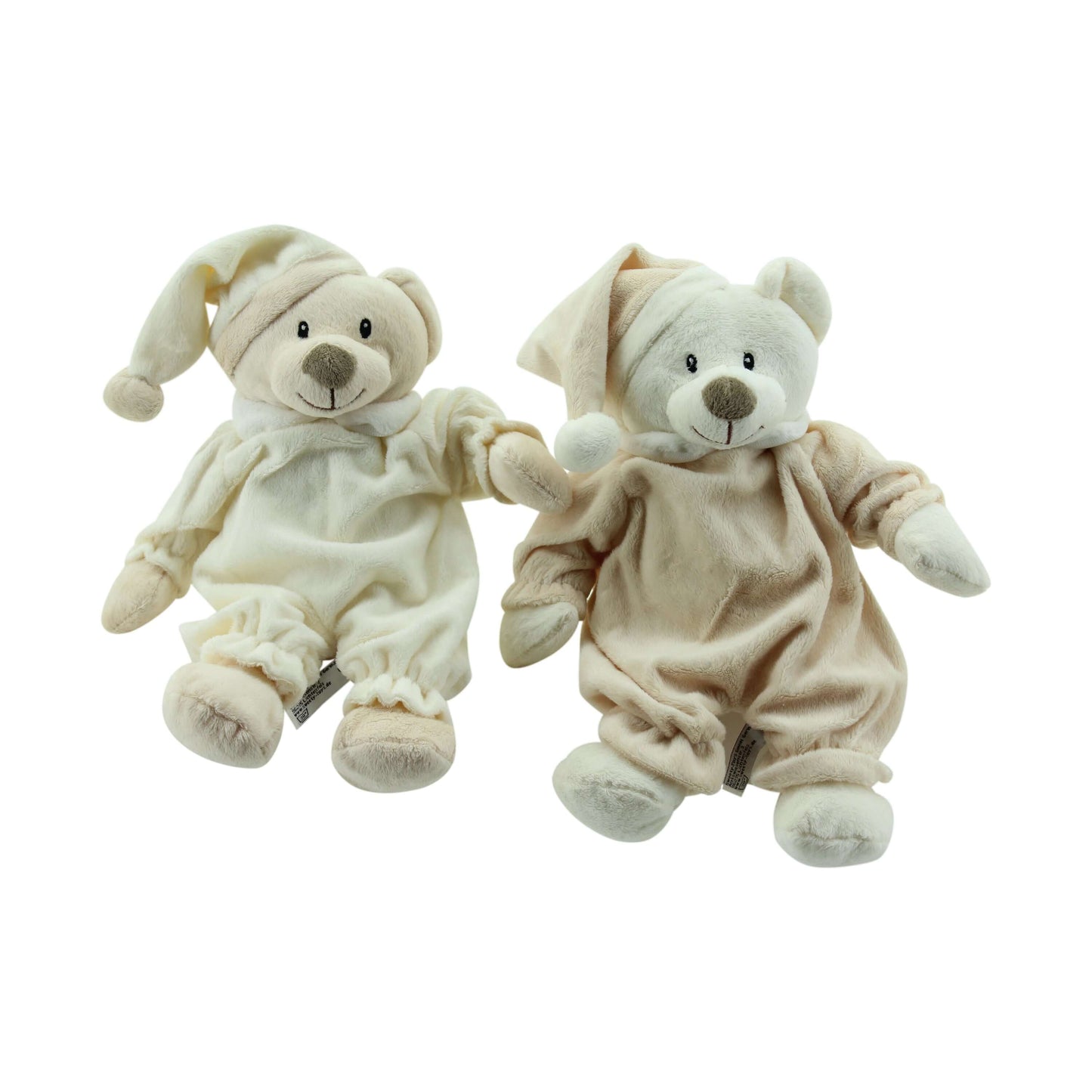 sweety-toys 6267 set sleepy teddybär kuschelbär 1 schlafbär 31 cm beige & 1 schlafbär 31 cm braun