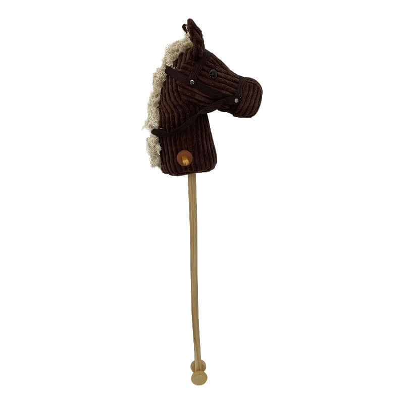 sweety-toys 6762 "brown sugar" cord cotton steckenpferd mit funktion gewieher und galoppgeräusch