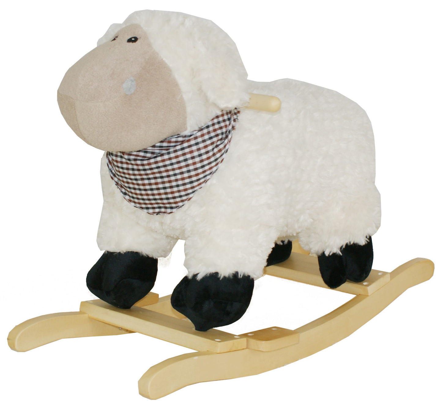 sweety toys 7103 schaukeltier schaukelpferd schaf mit halstuch mit lullaby musik schaukelstuhl