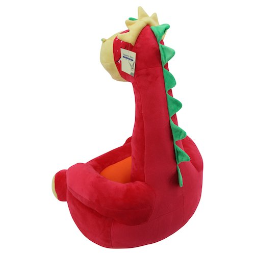 sweety toys 7134 kinder sitzkissen sitzsack - dinosaurier. rot