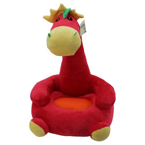 sweety toys 7134 kinder sitzkissen sitzsack - dinosaurier. rot