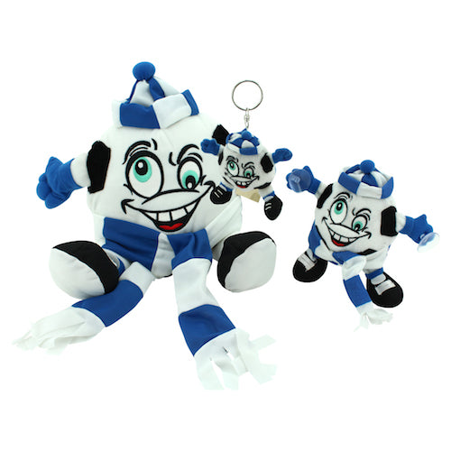 sweety toys 7219 set= 3 stück fußball maskottchen plüsch fan artikel