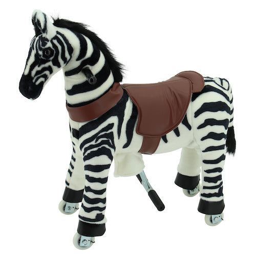 sweety toys 7233 reittier zebra auf rollen für 3 bis 6 jahre-riding animal