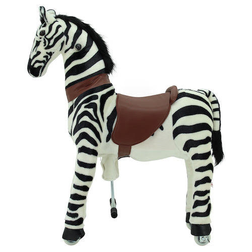 sweety toys 7240 reittier zebra auf rollen für 4 bis 9 jahre -riding animal